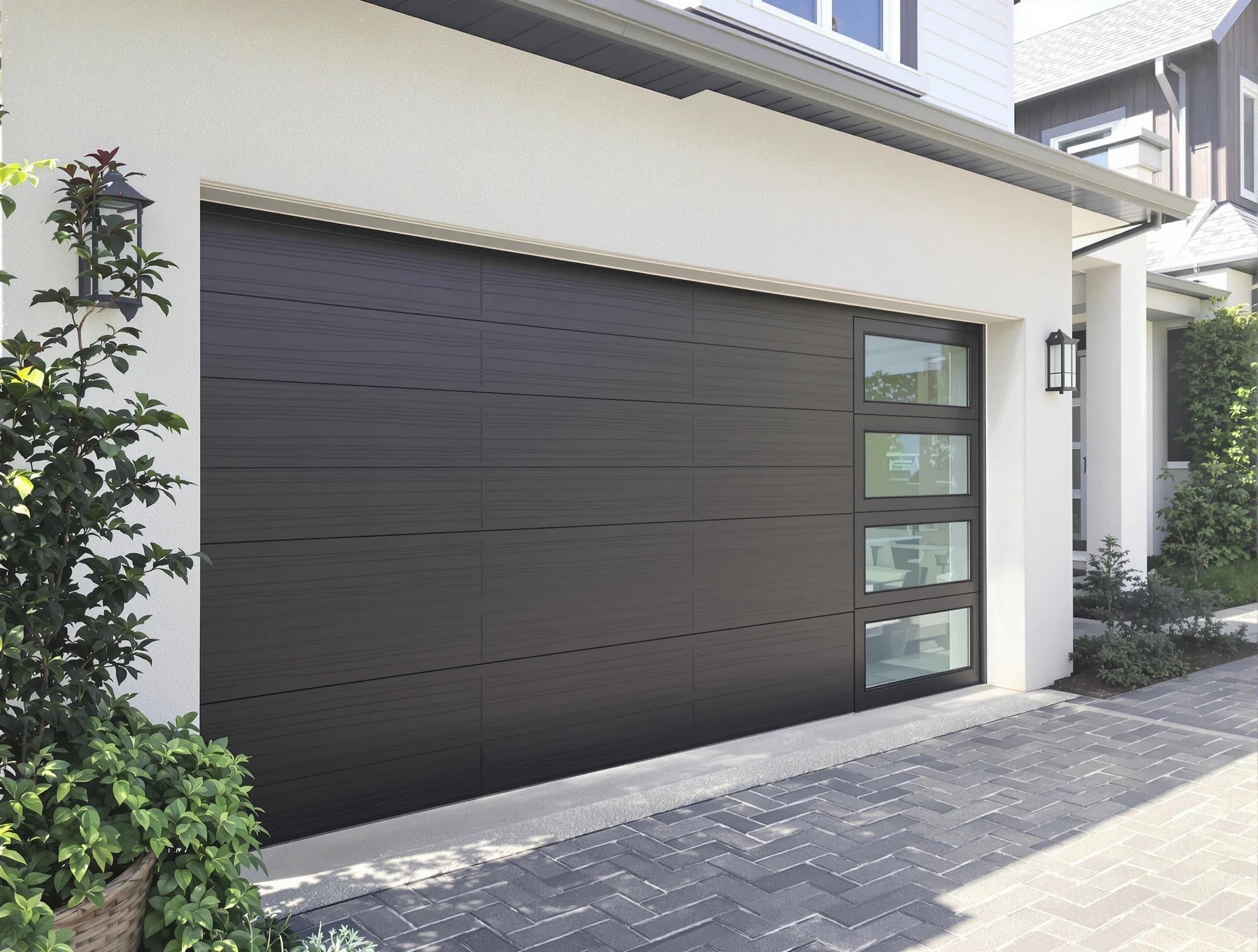 Custom garage door installation by Lake View Garage Door Repair in Lake View