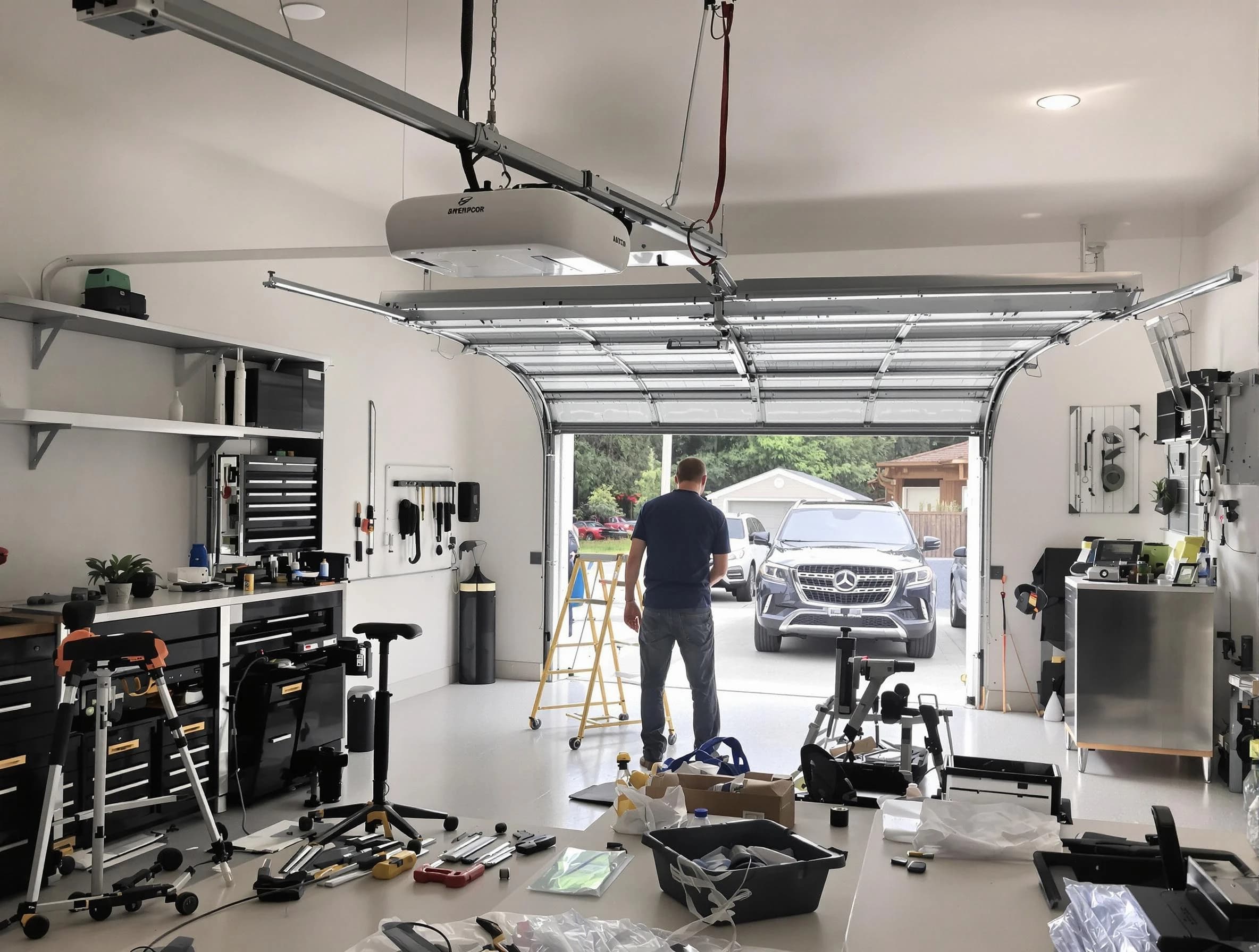 Garage door opener installation by Lake View Garage Door Repair in Lake View