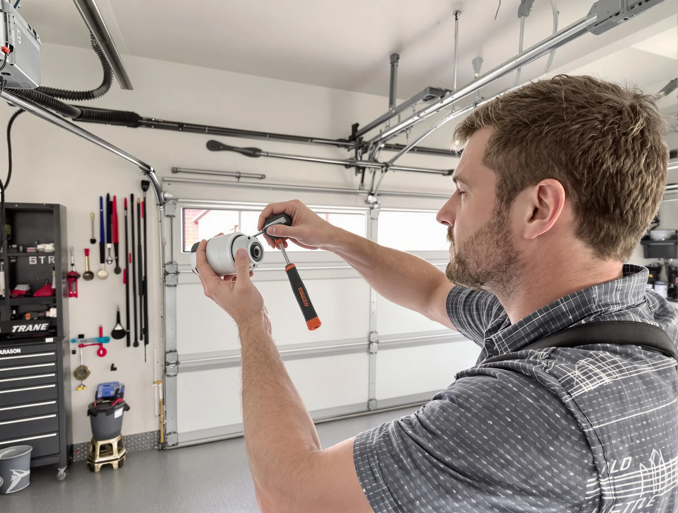 Garage door opener repair service by Lake View Garage Door Repair in Lake View