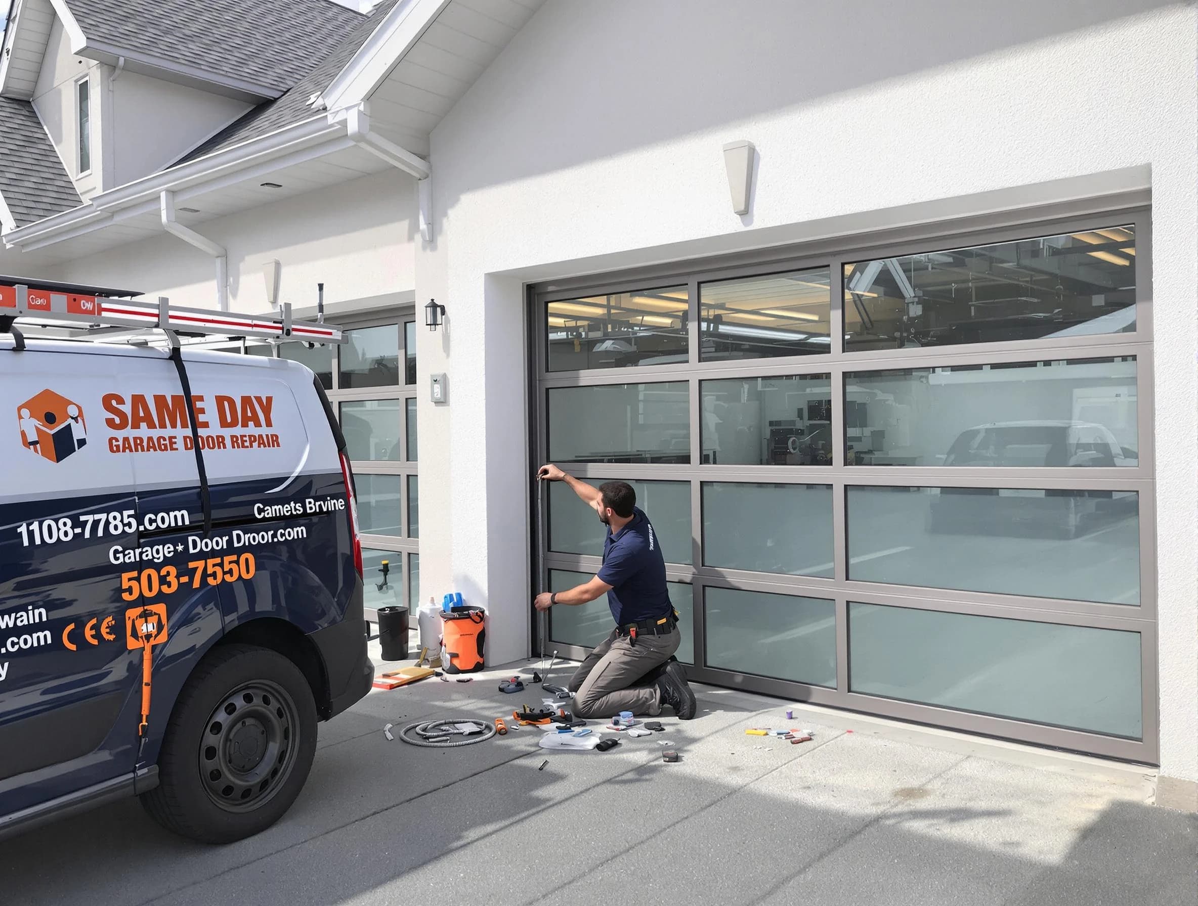 Same-day garage door repair service by Lake View Garage Door Repair in Lake View