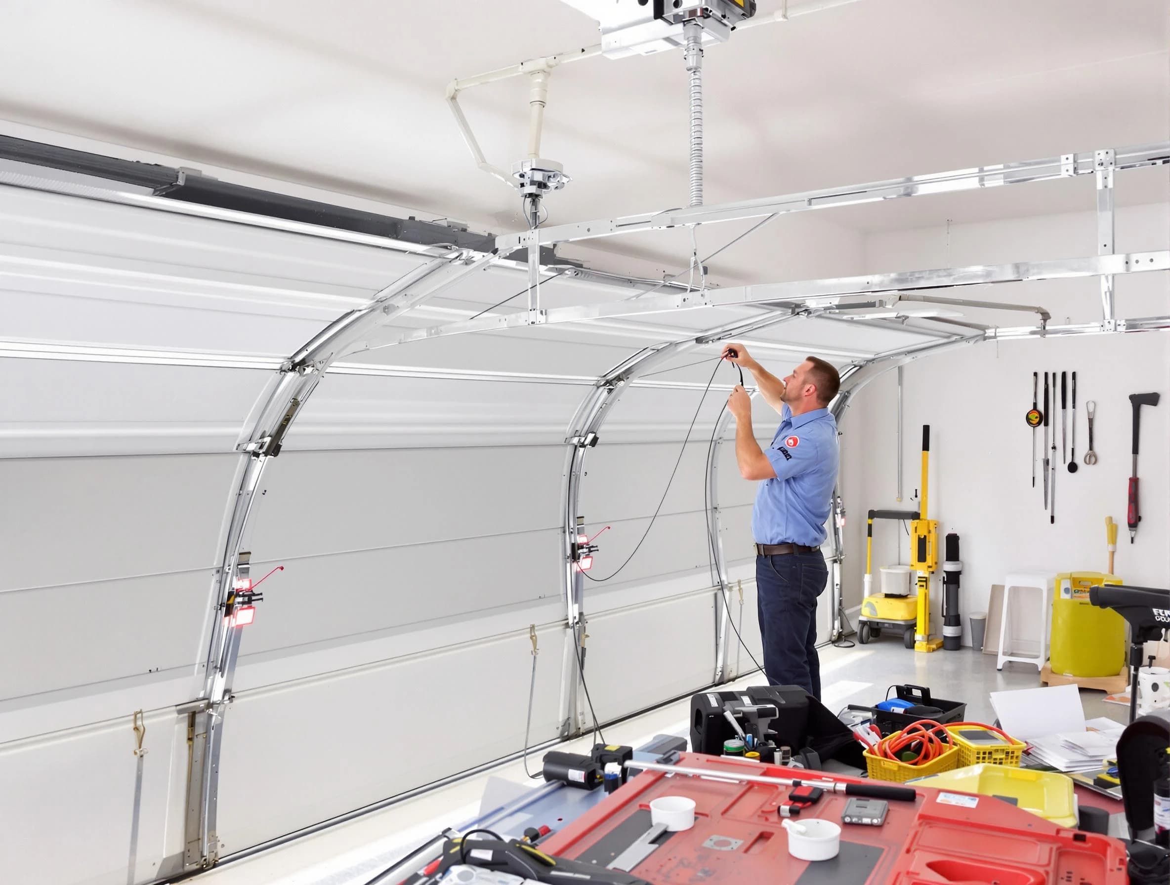 Garage door cable repair service by Lake View Garage Door Repair in Lake View