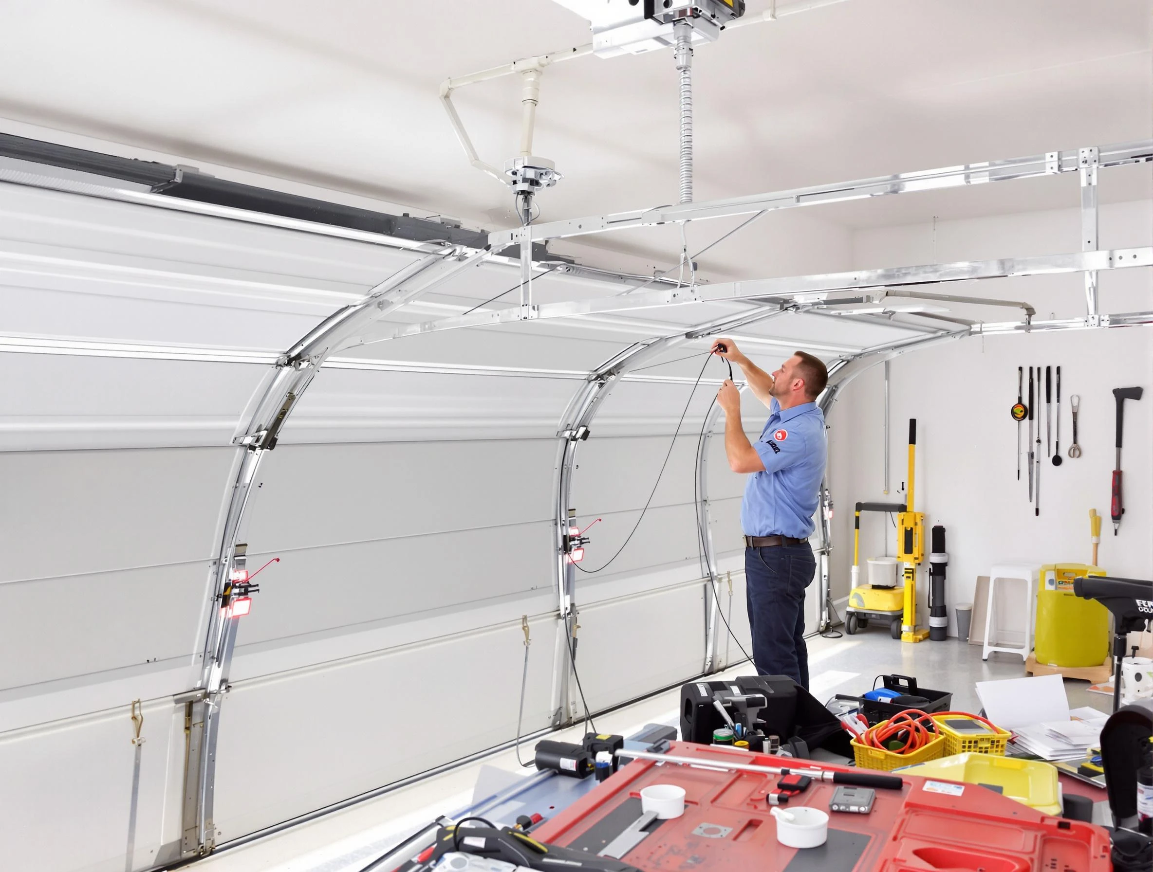 Garage door cable repair service by Lake View Garage Door Repair in Lake View